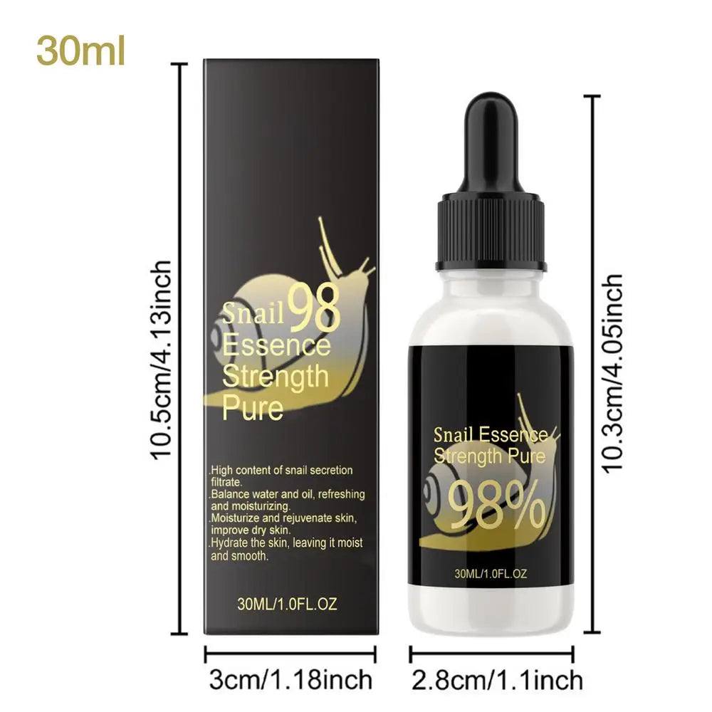 Snail Mucin 98% face serum Skin Care Anti-aging Facial Essence Fades Fine Lines Repair Essence Firming Face Snail Brightens